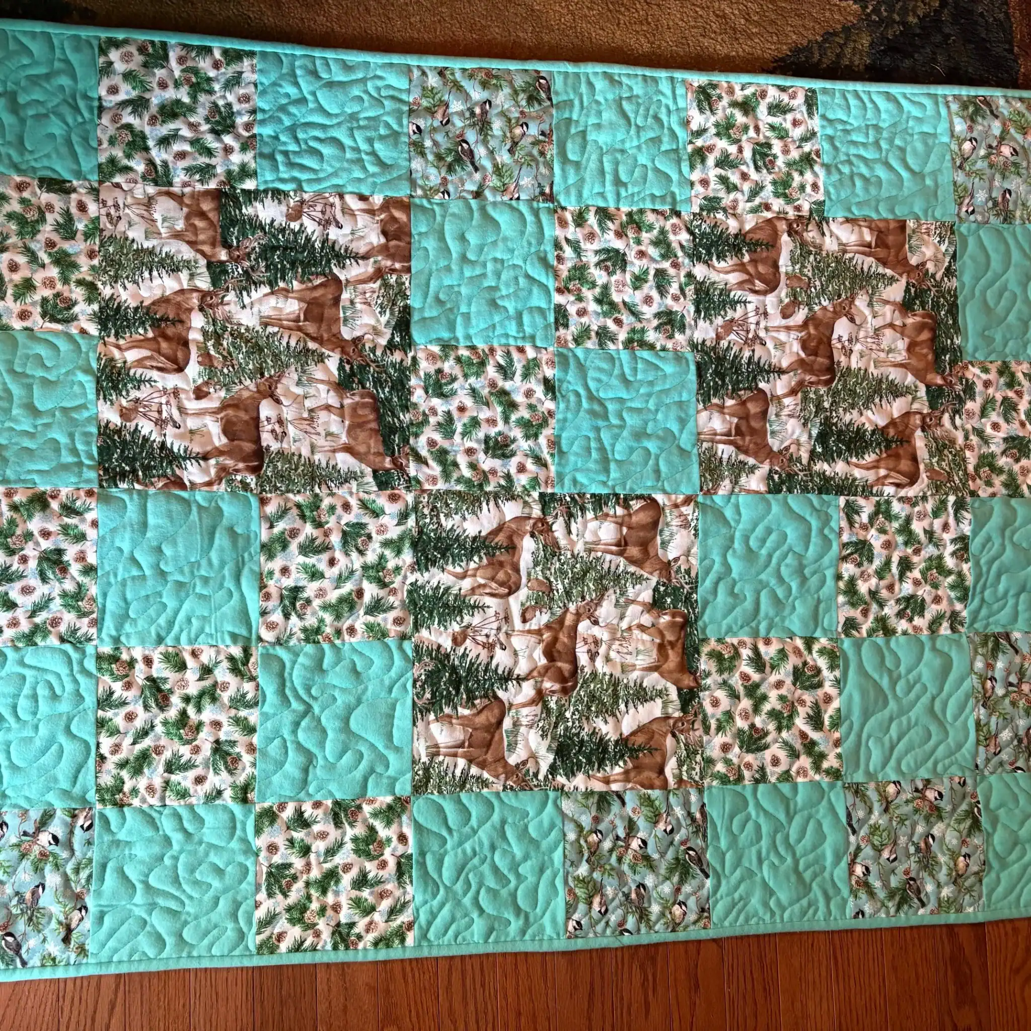 Winter Wonderland Baby Quilt detail 6