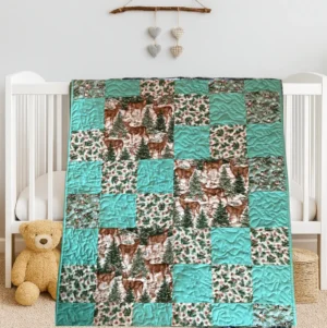 winter wonderland whimsy baby quilt