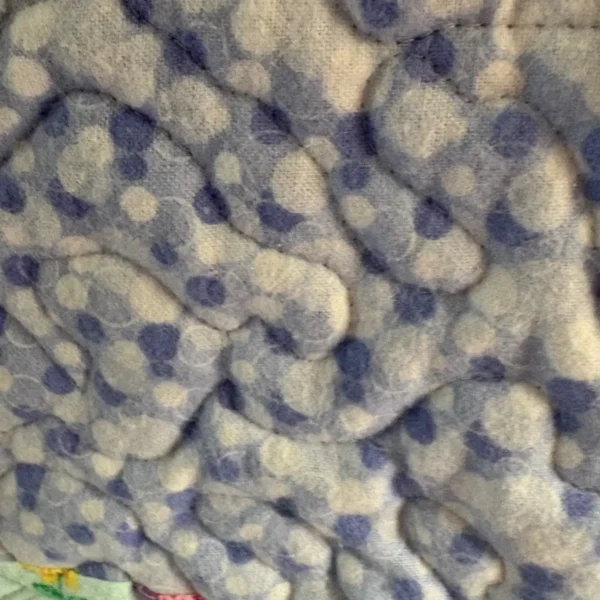 Bright Blooms Baby Quilt detail 2