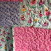 Bright Blooms Baby Quilt detail 4