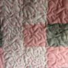 Blooms & blush baby quilt close up3