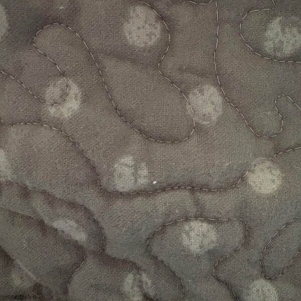 teal and gray baby quilt detail 4