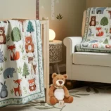forest animal nursery scene