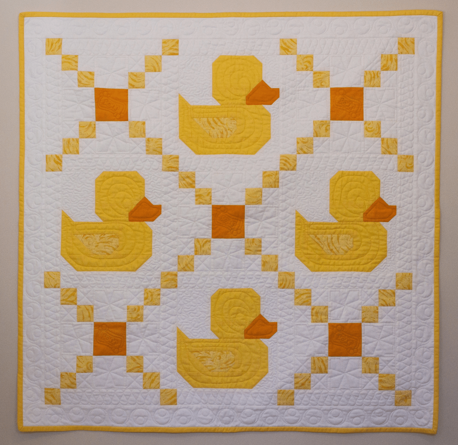 ducky yellow quilt