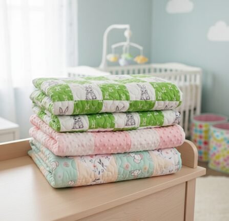 folded baby quilts