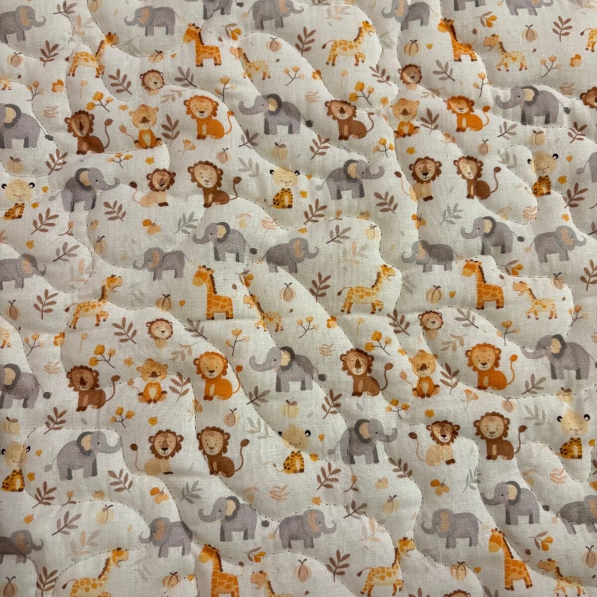 Safari Snuggles Playmat close up view of animals