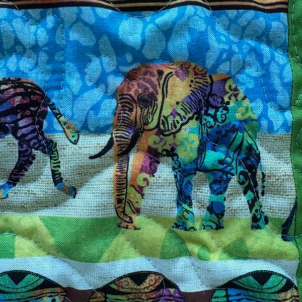 Safari Symphony Baby Quilt detail 2