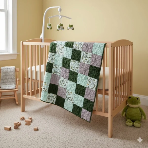 frogs in ferns quilt