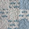blue trucks baby quilt detail 1