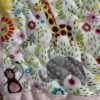 pink safari baby quilt detail 6