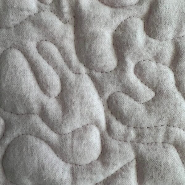 pink safari baby quilt detail 4