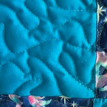 unicorn patchwork quilt detail 2