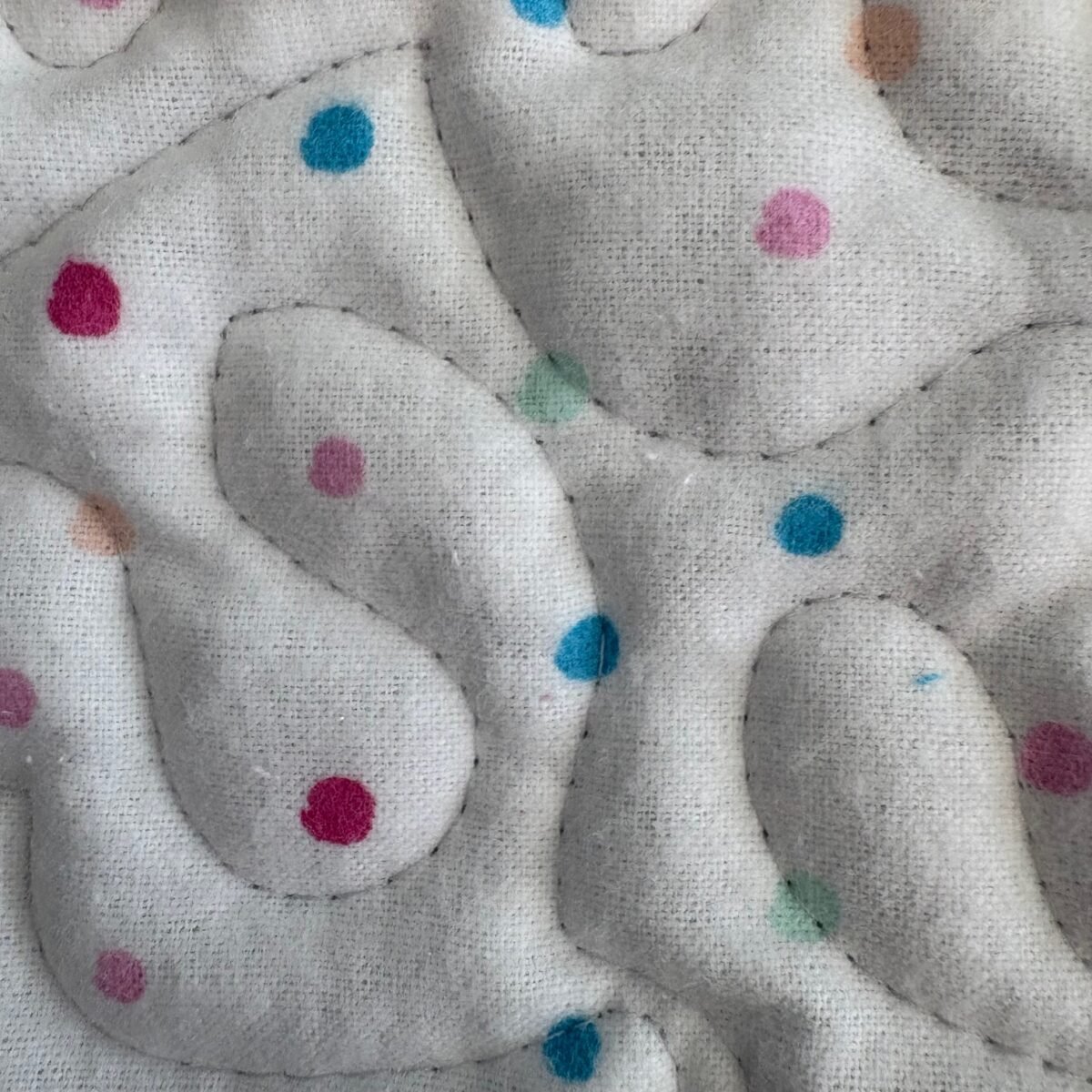 Little Blue Trucks Baby Quilt detail c