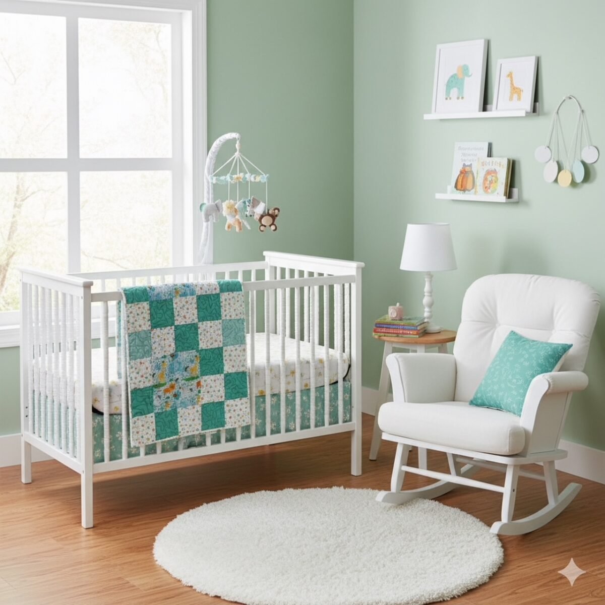 Safari Stars Baby Quilt detail h