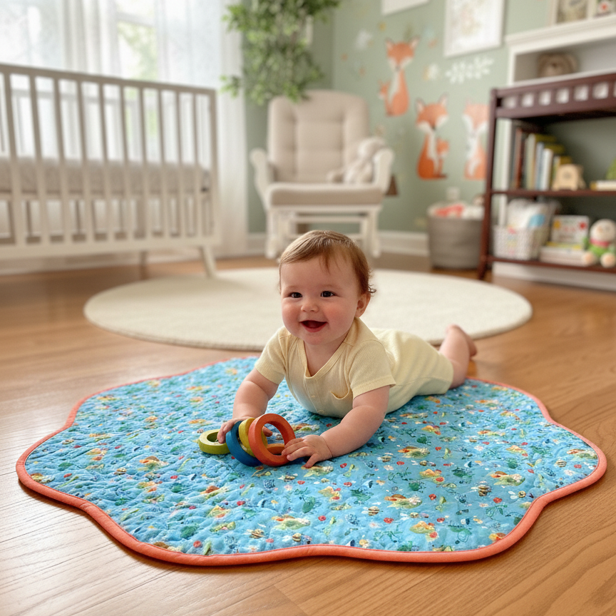 Baby on Buzz playmat