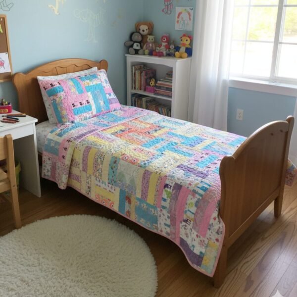 Pastel parade in kids room