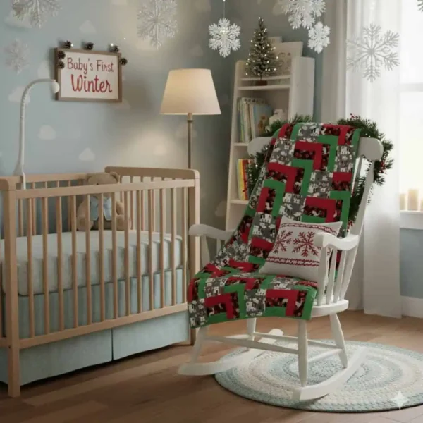 winter bears nursery scene