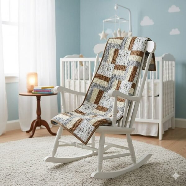 new winter penguins nursery scene