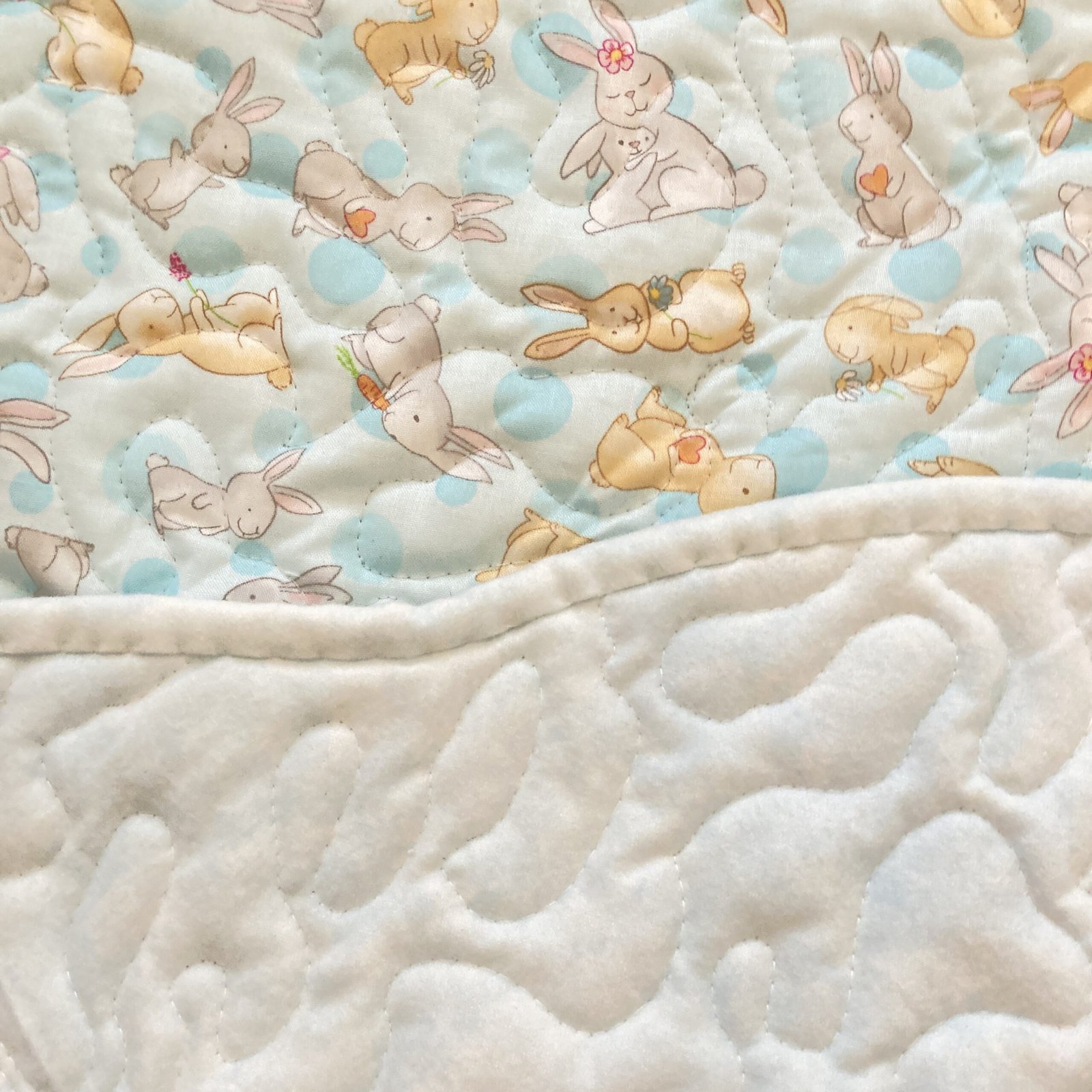 Bunny garden playmat