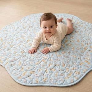 bunny garden playmat with baby