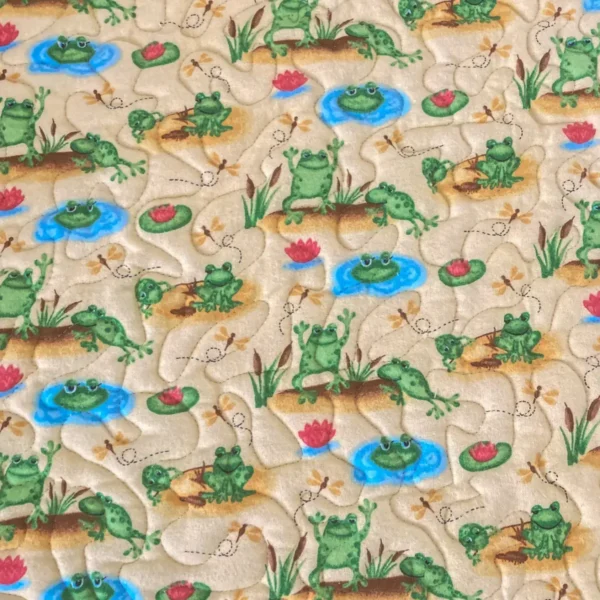 frog pond baby playmat close up