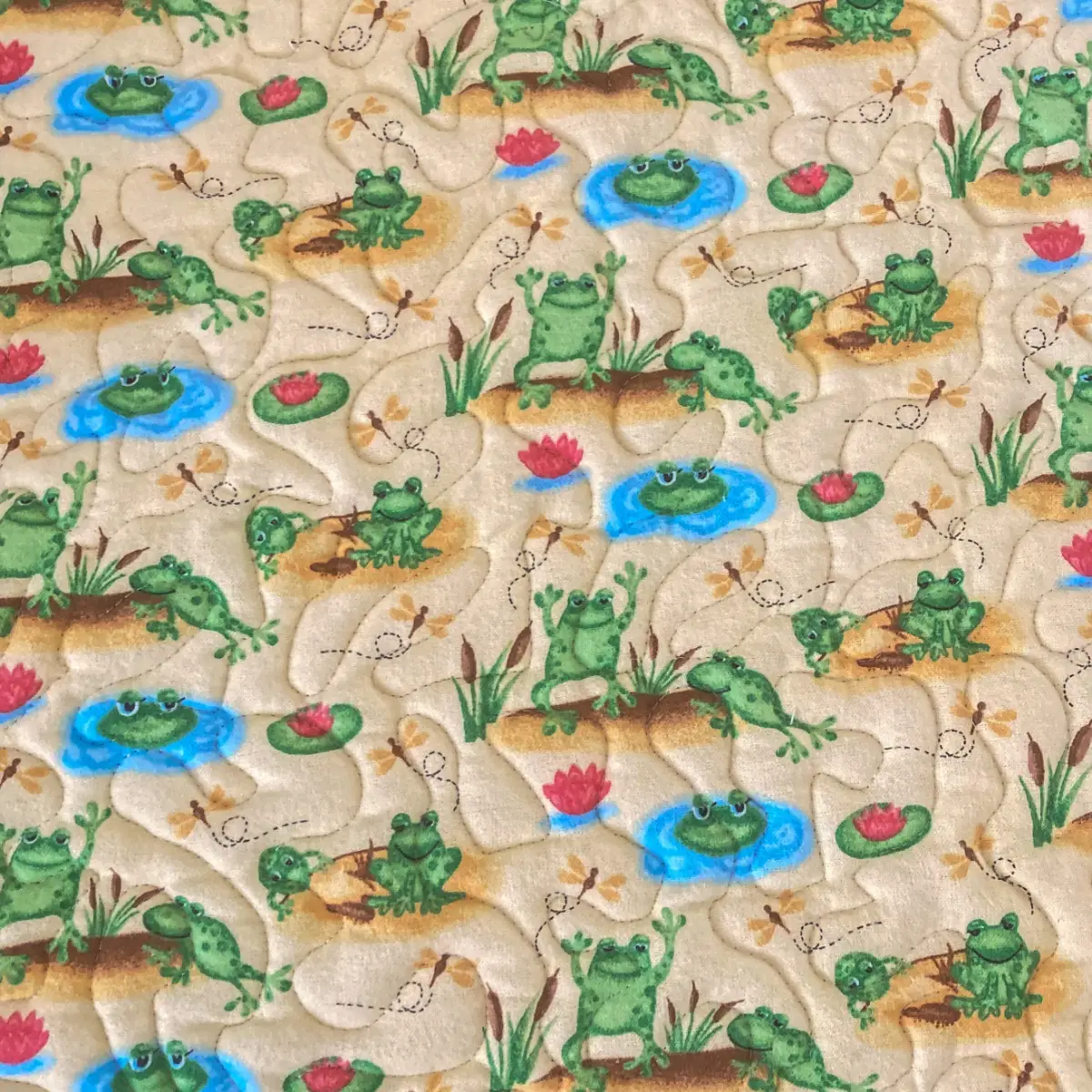 frog pond baby playmat close up