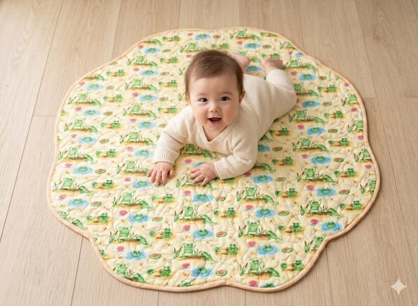 Frog Pond playmat with baby