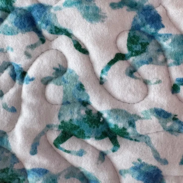 horse baby quilt detail 5