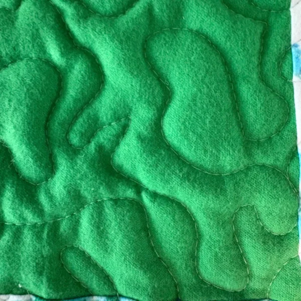 horse baby quilt detail 3