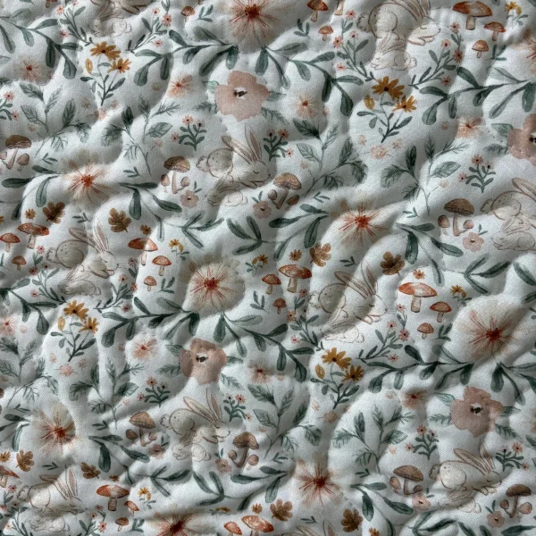 Bunny Flowers Playmat detail 1