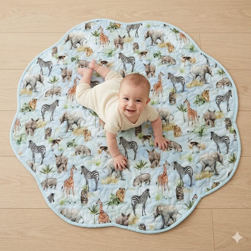 jungle animals playmat