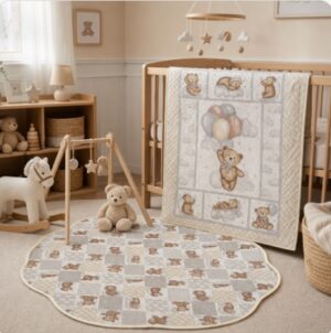 Bears and Balloons Quilt & Playmat Bundle