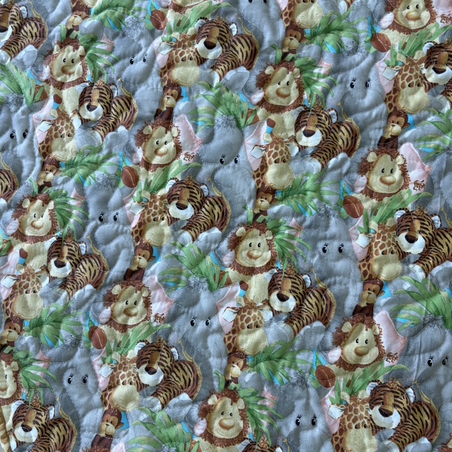 Jungle Friends Playmat lion detail
