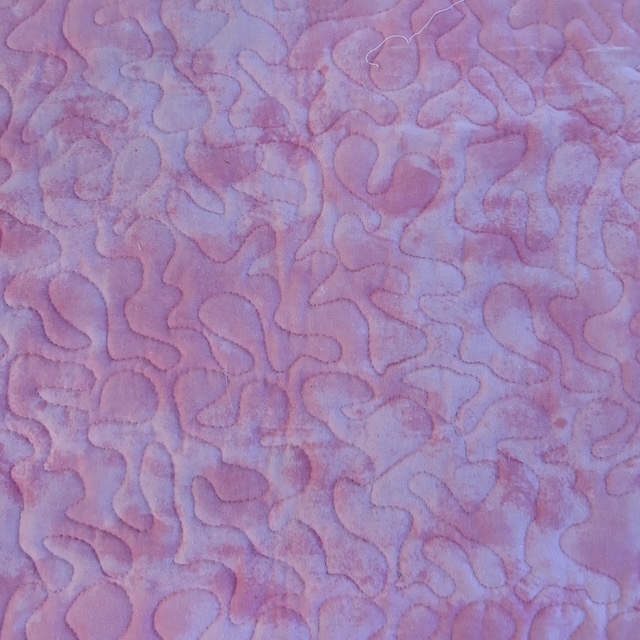 Pink Bears Baby Quilt pattern closeup