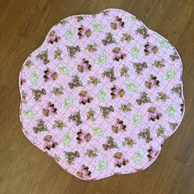 Pink Bears Playmat full view