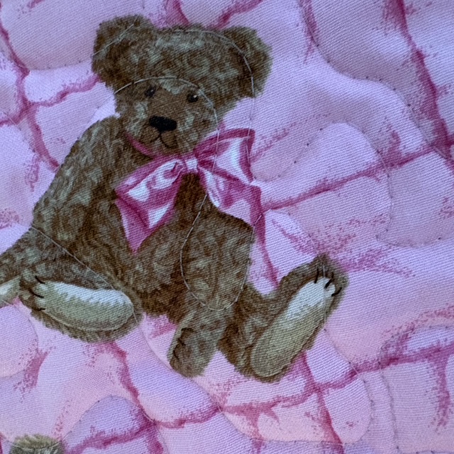 Pink Bears Playmat brown bear
