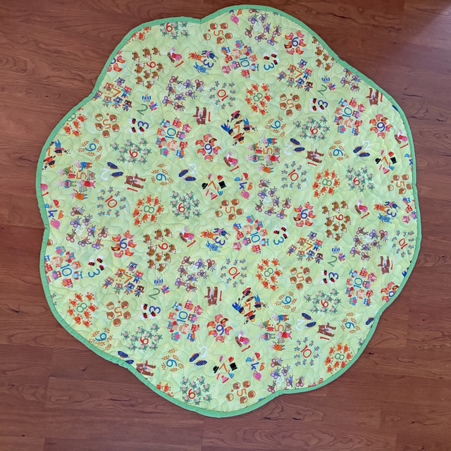 Numbers Quilted Playmat Dfull view