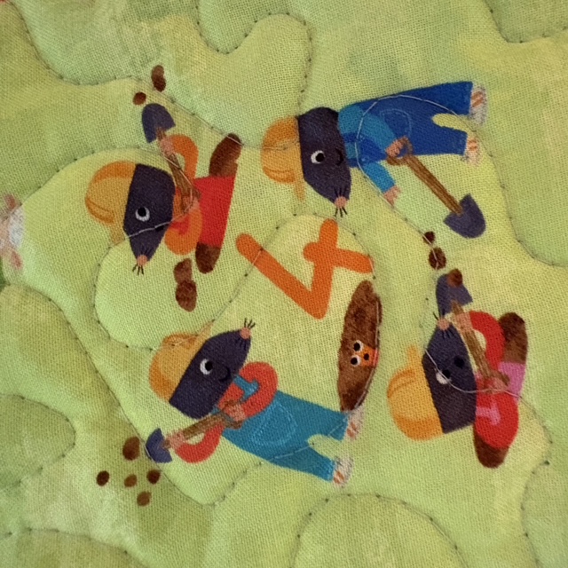 Numbers Quilted Playmat Detail number 4
