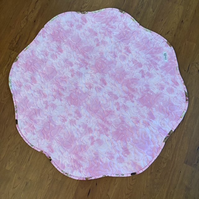 Pink Bear Baby Playmat reverse