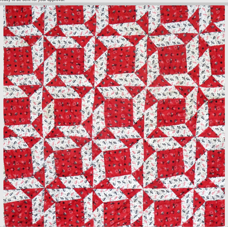 pinwheel quilt c 1865