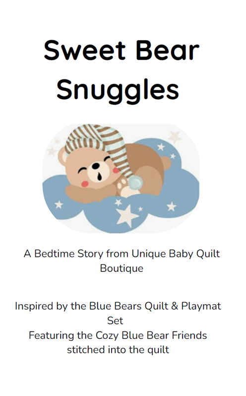 Sweet bear snuggles book cover