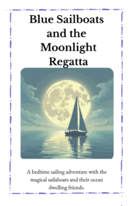 Blue Sail boats storybook cover