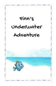 Finn's underwater adventure story book cover