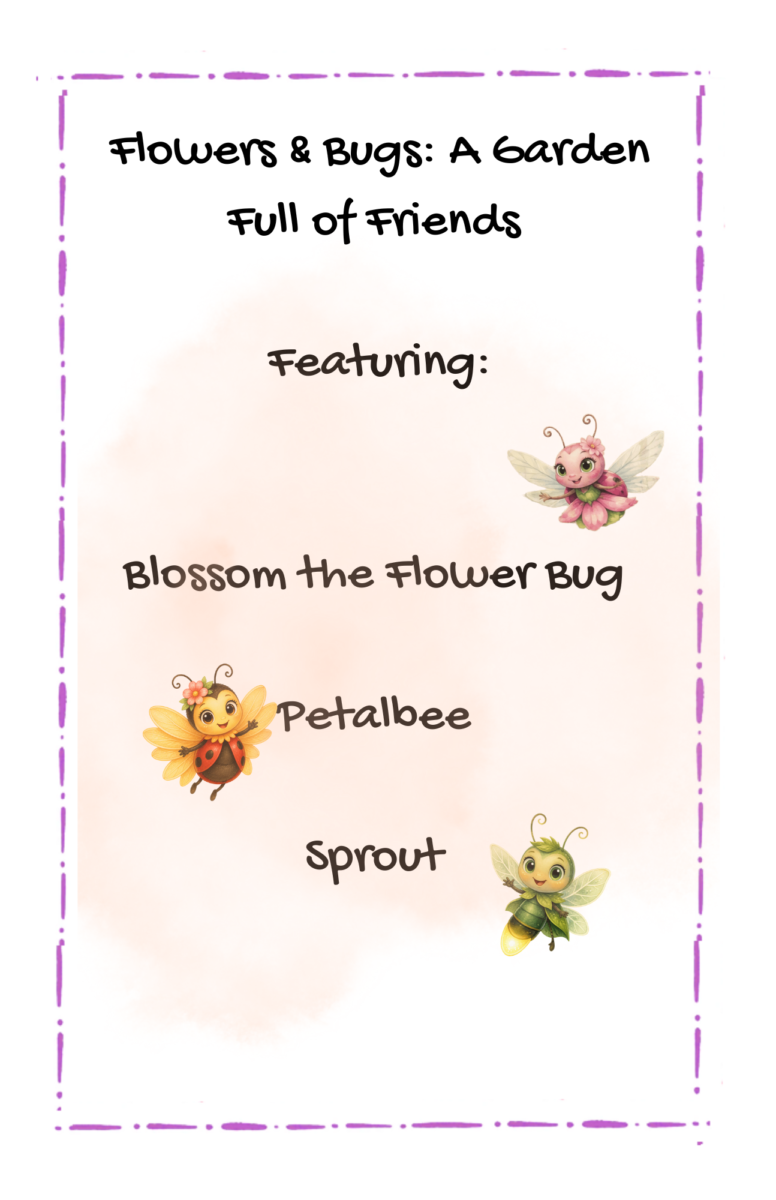 Flowers Bugs Story Book Cover