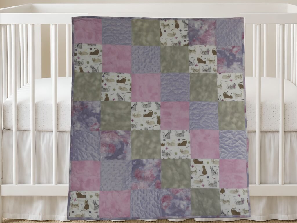 Kittens and Cuddles New Product Image on white crib