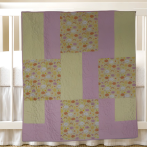 Sunshine and Clouds New Product Image on white crib