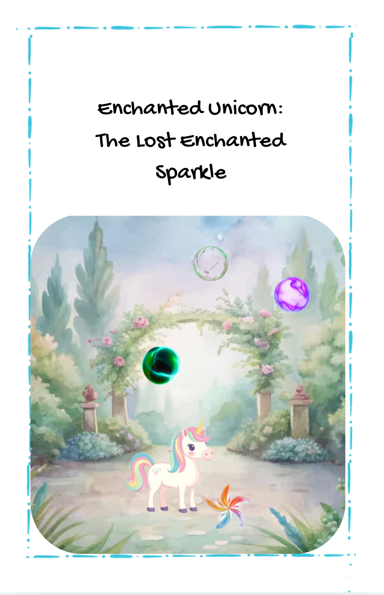Enchanted Unicorn Story Book Cover