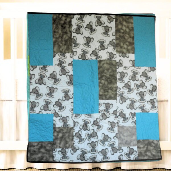 Sweet Elephants Baby Quilt Product Image