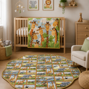 Giraffe Buddies Playmat and Quilt Bundle
